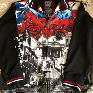 Marc ecko “raw and uncut” Puerto Rico track jacket